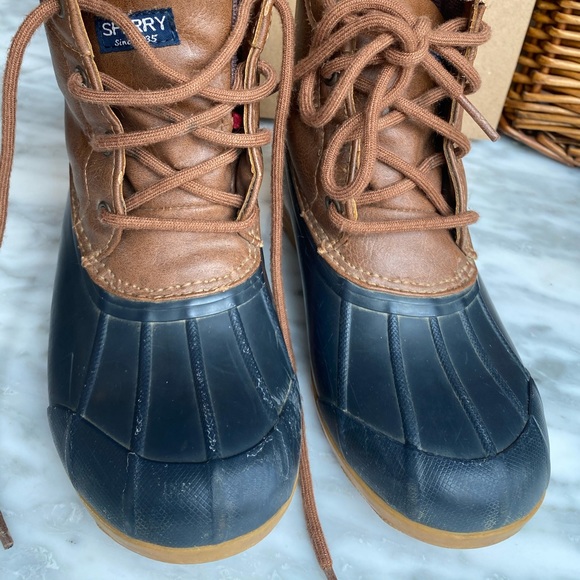 Sperry Port Duck Boots Youth Boys Size 